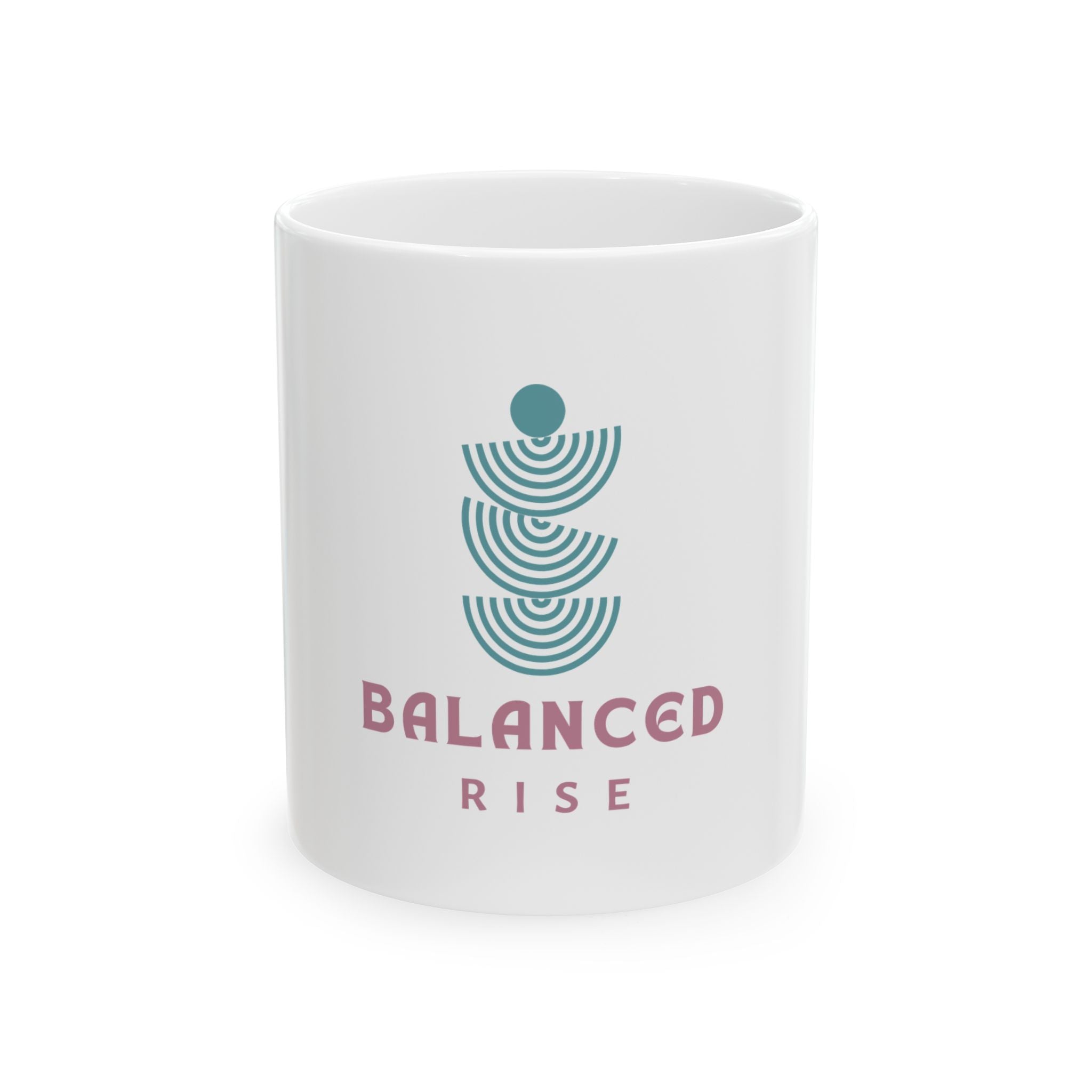 Balanced Rise Ceramic Mug — Minimalist Geometric Coffee Cup (11oz & 15oz)