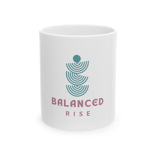 Balanced Rise Ceramic Mug — Minimalist Geometric Coffee Cup (11oz & 15oz)
