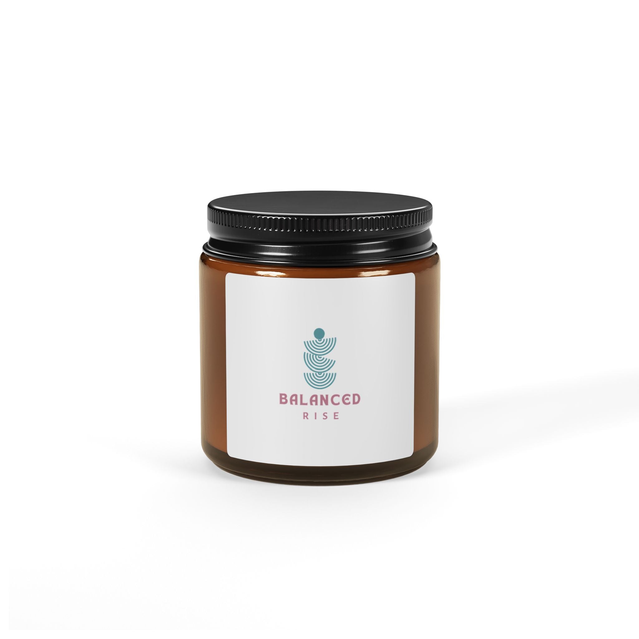 Balanced Vibe Soy Candle — Amber Jar Scented Candle (Multiple Sizes)