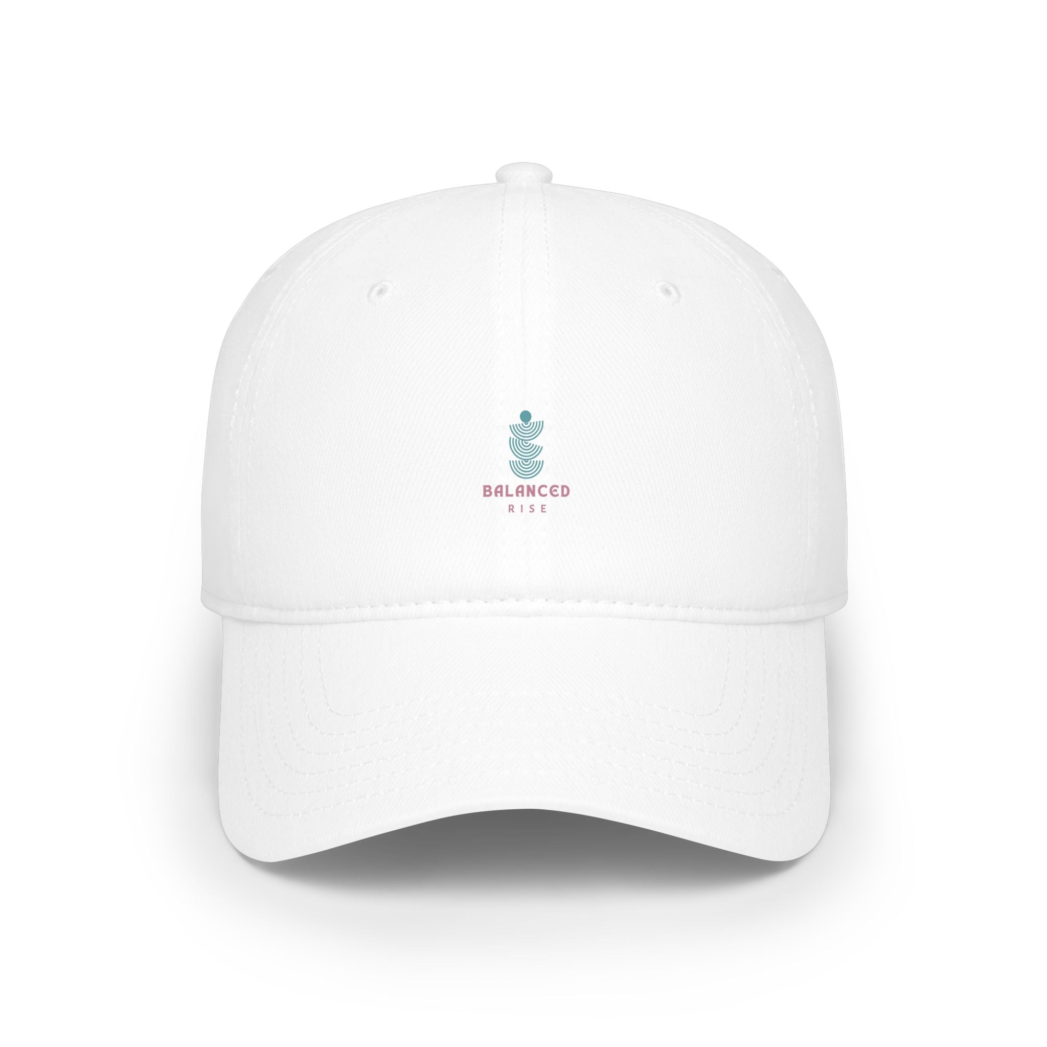 Balanced Life Embroidered Baseball Cap — Minimal Plant Wellness Hat