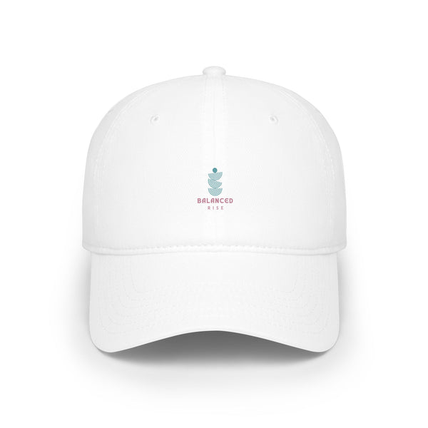 Balanced Life Embroidered Baseball Cap — Minimal Plant Wellness Hat