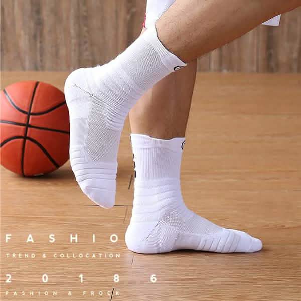 Mens Breathable Sports Running Socks with Cushioned Sole and Sweat Absorption