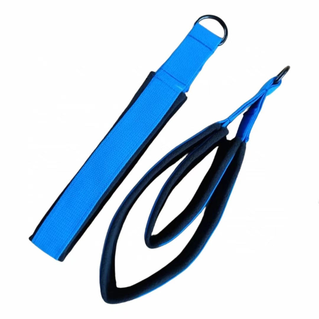 Double Ring Yoga Pilates Strap for Ankle Wrist and Shoulder Support