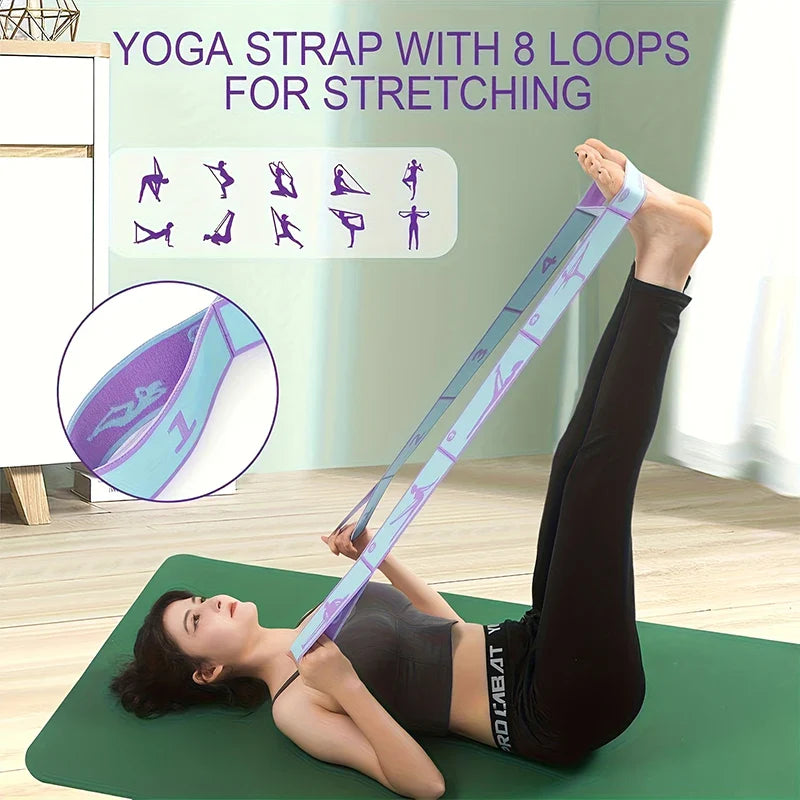 Numbered Resistance Bands Set for Yoga Pilates and Home Gym Training