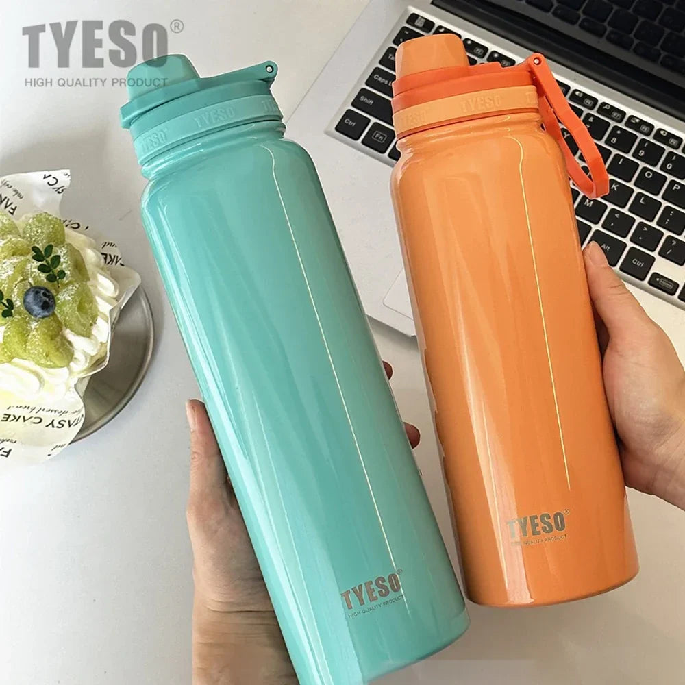 Stainless Steel Thermal Water Bottle for Sports Travel and Daily Hydration