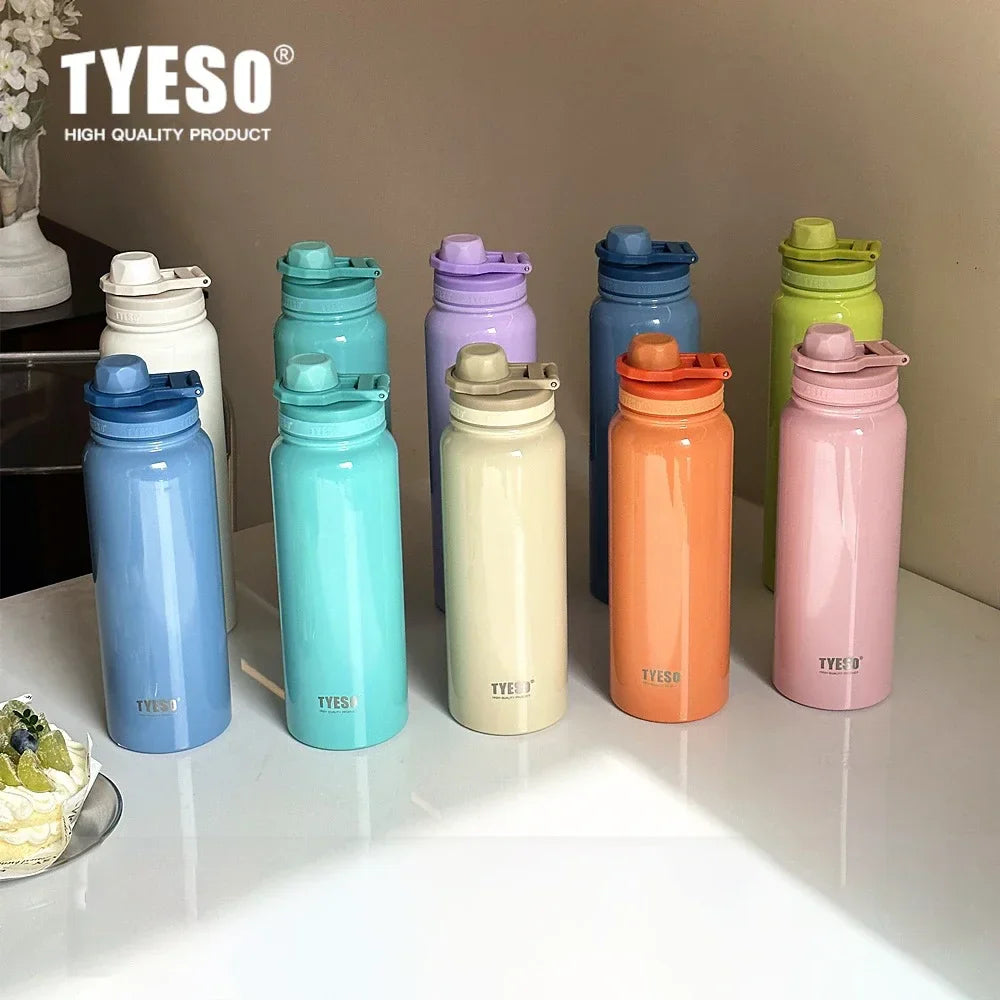 Stainless Steel Thermal Water Bottle for Sports Travel and Daily Hydration