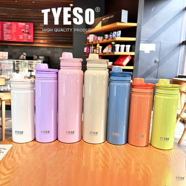 Stainless Steel Thermal Water Bottle for Sports Travel and Daily Hydration