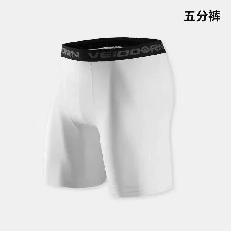 Mens Compression Running Tights Baselayer Leggings for Athletic Workout Performance Support