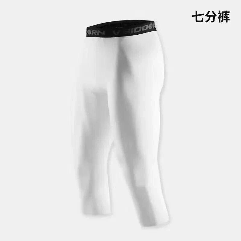 Mens Compression Running Tights Baselayer Leggings for Athletic Workout Performance Support